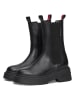 Tommy Hilfiger Shoes Leder-Chelsea-Boots in Schwarz