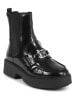 Tommy Hilfiger Shoes Leder-Chelsea-Boots in Schwarz