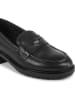 Tommy Hilfiger Shoes Leder-Mokassins in Schwarz