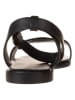 Tommy Hilfiger Shoes Leder-Sandalen in Schwarz