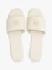 Tommy Hilfiger Shoes Skórzane klapki w kolorze kremowym
