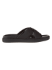 Calvin Klein Leren slippers zwart