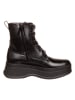 Calvin Klein Leder-Boots in Schwarz