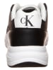 Calvin Klein Skórzane sneakersy w kolorze czarno-białym
