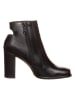 Calvin Klein Leder-Stiefeletten in Schwarz