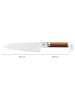 Fiskars Koksmes "Norden Cooking'' bruin/zilverkleurig - (L)21,1 cm