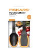 Fiskars 2-delige keukenhulpjesset "Functional Form" zwart/oranje - (L)29,3 cm