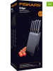 Fiskars 6-częściowy zestaw noży "Edge" w kolorze czarnym
