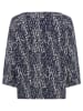 Olsen Blouse donkerblauw/wit