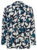 Olsen Bluse in Dunkelblau/ Schwarz/ Weiß
