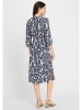 Olsen Kleid in Weiß/ Dunkelblau