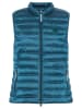 Olsen Doorgestikte bodywarmer turquoise