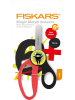 Fiskars Kinderschere in Rot/ Schwarz - (H)13 cm - ab 6 Jahren