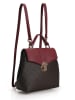 Lucky Bees Rucksack in Dunkelbraun/ Bordeaux - (B)20 x (H)23 x (T)10 cm