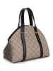 Lucky Bees Henkeltasche in Taupe/ Schwarz - (B)27 x (H)20 x (T)10 cm