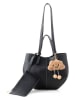 Lucky Bees Schultertasche in Schwarz - (B)28 x (H)22 x (T)13 cm