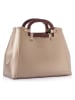 Lucky Bees Henkeltasche "1289" in Beige - (B)35 x (H)25 x (T)13 cm
