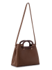 Lucky Bees Henkeltasche ''Mink'' in Hellbraun - (B)35 x (H)25 x (T)13 cm