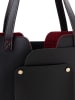 Lucky Bees Schultertasche in Schwarz - (B)30 x (H)26 x (T)12 cm