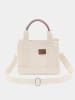 Lucky Bees Handtas crème - (B)23,5 x (H)20 cm