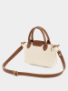 Lucky Bees Schoudertas lichtbruin/crème - (B)24 x (H)16 x (D)8 cm