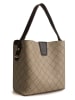 Lucky Bees Schultertasche in Creme/ Braun - (B)25 x (H)20 x (T)13 cm