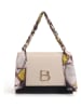 Lucky Bees Handtas beige/donkerblauw - (B)23 x (H)16 x (D)9 cm