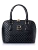 Lucky Bees Schultertasche "Brigitte" in Schwarz - (B)28 x (H)20 x (T)13 cm