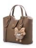 Lucky Bees Henkeltasche ''Celeste'' in Taupe - (B)25 x (H)21 x (T)11 cm