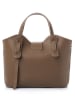 Lucky Bees Henkeltasche ''Celeste'' in Taupe - (B)25 x (H)21 x (T)11 cm