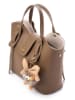 Lucky Bees Henkeltasche ''Celeste'' in Taupe - (B)25 x (H)21 x (T)11 cm