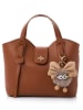 Lucky Bees Henkeltasche ''Celeste'' in Hellbraun - (B)25 x (H)21 x (T)11 cm