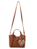 Lucky Bees Henkeltasche ''Celeste'' in Hellbraun - (B)25 x (H)21 x (T)11 cm
