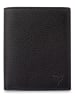 MORI Leren portemonnee zwart - (B)11 x (H)9 x (D)2 cm