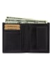 MORI Leren portemonnee zwart - (B)11 x (H)9 x (D)2 cm