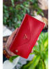 MORI Portemonnee rood - (B)20 x (H)10 x (D)3 cm
