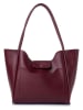 Lucky Bees Schultertasche "Esme" in Bordeaux - (B)35 x (H)29 x (T)12 cm