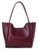 Lucky Bees Schultertasche "Esme" in Bordeaux - (B)35 x (H)29 x (T)12 cm