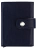 MORI Leder-Geldbörse in Dunkelblau - (B)10 x (H)7 x (T)2 cm
