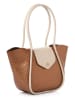 Lucky Bees Schultertasche ''Greta'' in Hellbraun - (B)35 x (H)23 x (T)11 cm