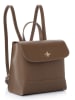 Lucky Bees Plecak "Marilyn" w kolorze szarobrązowym - 21 x 21 x 11 cm