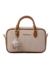 Lucky Bees Henkeltasche in Beige/ Hellbraun - (B)25 x (H)15 x (T)8 cm