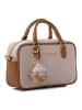 Lucky Bees Henkeltasche in Beige/ Hellbraun - (B)25 x (H)15 x (T)8 cm