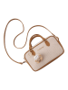 Lucky Bees Henkeltasche in Beige/ Hellbraun - (B)25 x (H)15 x (T)8 cm