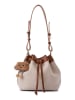 Lucky Bees Schultertasche in Beige/ Hellbraun - (B)25 x (H)22 x (T)16 cm
