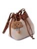 Lucky Bees Schultertasche in Beige/ Hellbraun - (B)25 x (H)22 x (T)16 cm