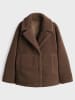 OPUS Wende-Teddyjacke in Braun