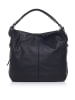 Anna Morellini Leder-Schultertasche in Schwarz - (B)36 x (H)39 x (T)16 cm