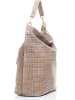 Anna Morellini Leren shopper "Caroline" taupe - (B)42 x (H)38 x (D)17 cm