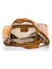 Anna Morellini Leren schoudertas "Alessandra" camel - (B)38 x (H)36 x (D)14 cm
